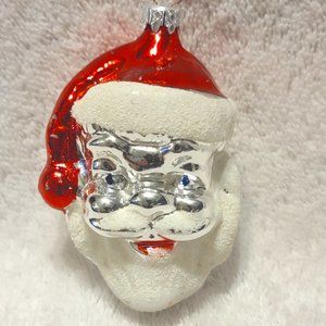 Vintage W. German  Mercury Glass Christmas Ornament